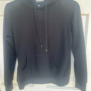 black sweatshirt